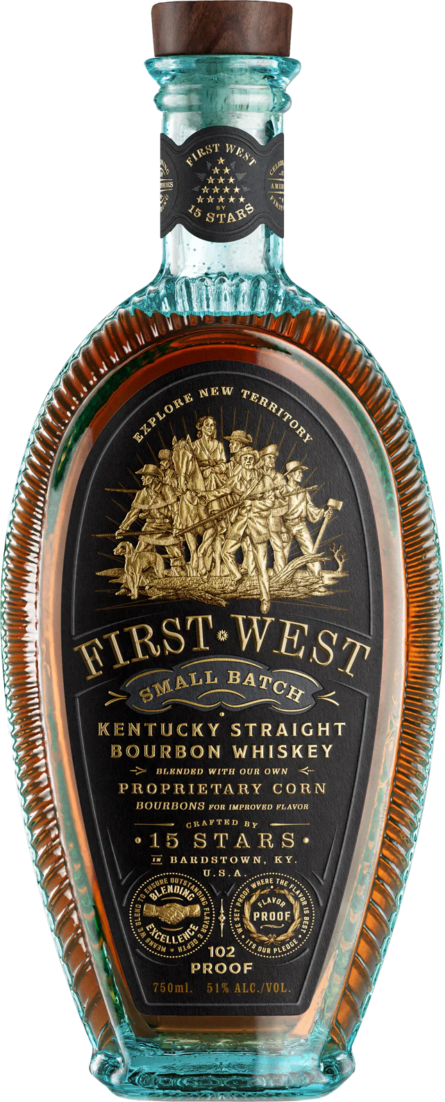 15 Stars First West Small Batch Straight Bourbon Whiskey