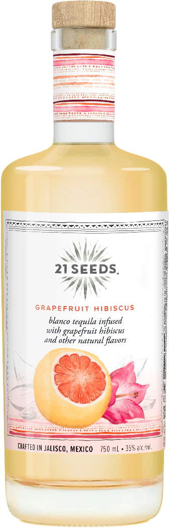 21 Seeds Grapefruit Hibiscus Blanco Tequila