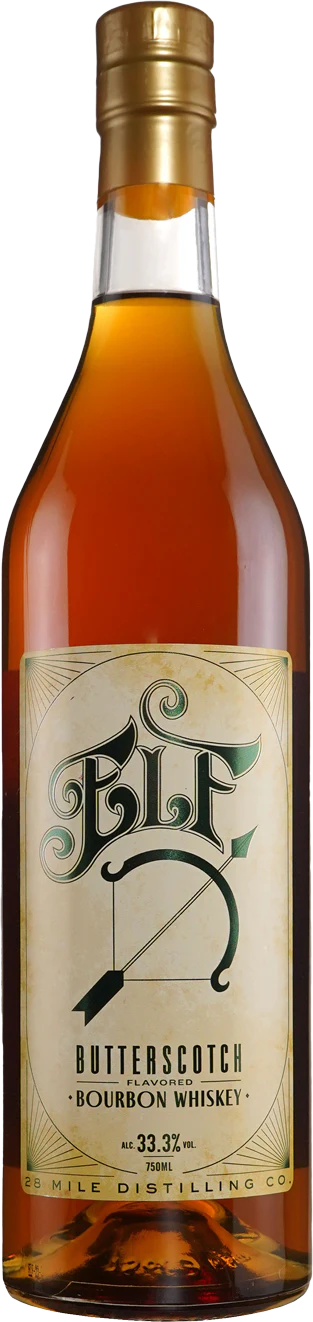 28 Mile Distilling Co. Elf Butterscotch Flavored Bourbon Whiskey