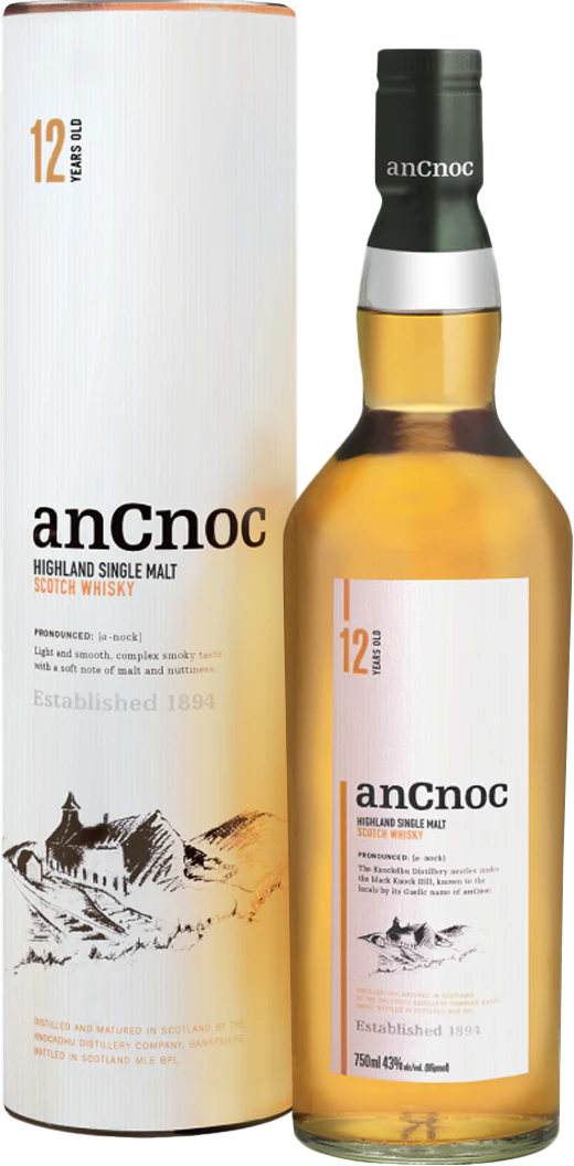 anCnoc 12 Year Old Highland Single Malt Scotch Whisky