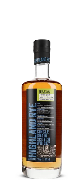 Arbikie Highland Rye Single Grain Scotch Whisky
