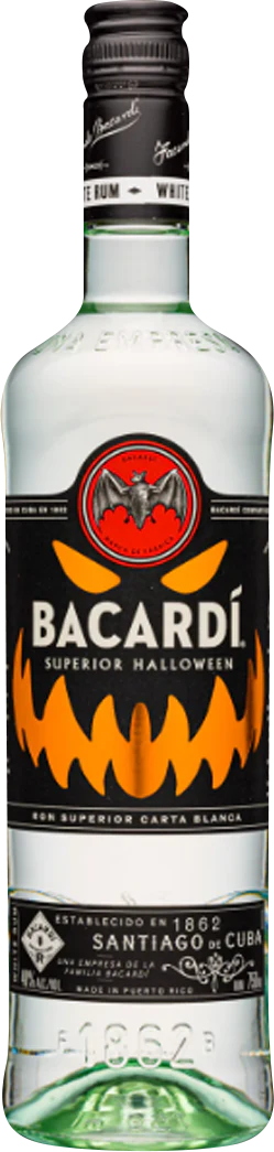 Bacardi Carta Blanca 'Superior Halloween' White Rum (1.75L)