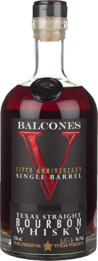 Balcones Distilling V-5th Anniversary Single Barrel Straight Bourbon Whisky