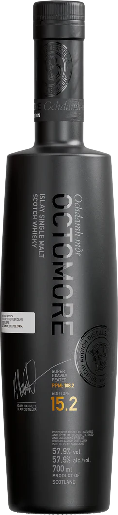 Bruichladdich Octomore 15.2 Super Heavily Peated Single Malt Scotch Whisky (700mL)