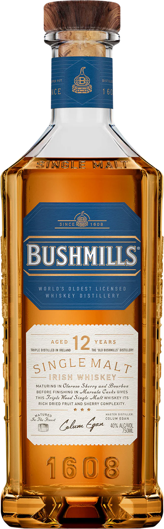 Bushmills 12 Year Old Single Malt Irish Whiskey