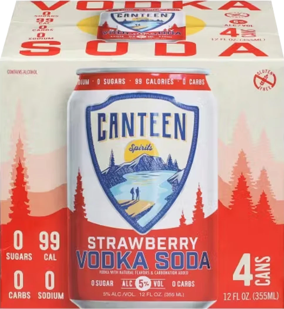 Canteen Spirits Strawberry Vodka Soda (1.42L)