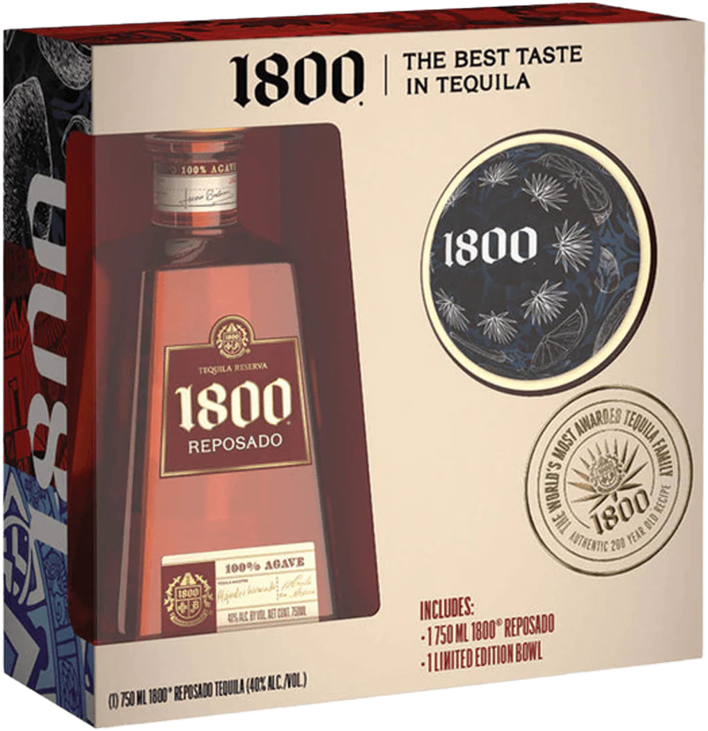 Casa Cuervo 1800 Tequila Reposado with Serving Bowl
