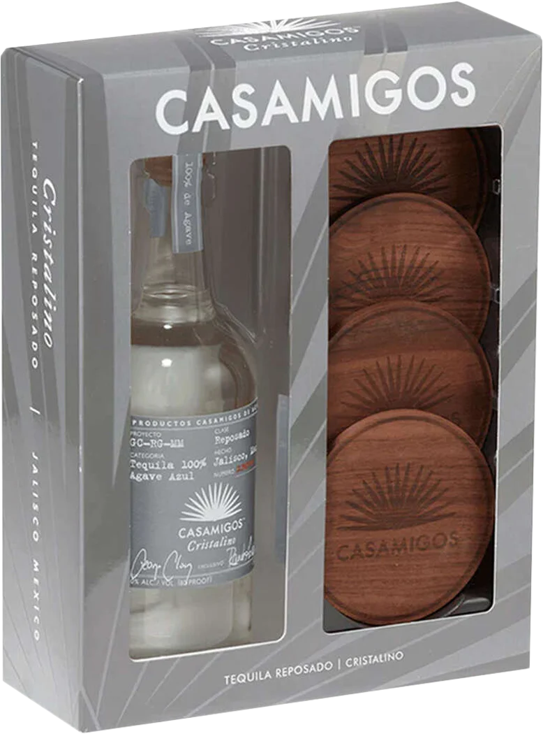 Casamigos Tequila Cristalino Reposado with Coasters