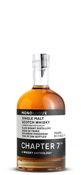 Chapter 7 Monologue 24 Year Old Glen Grant 1998 Single Malt Scotch Whisky (700mL)