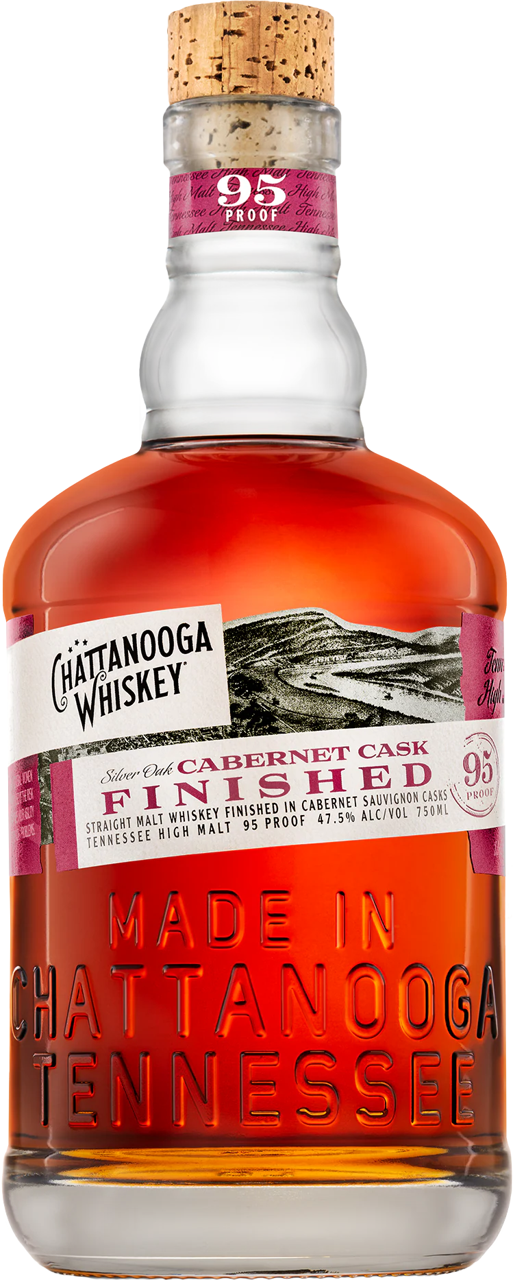 Chattanooga Silver Oak Cabernet Cask Finished Straight Malt Whiskey