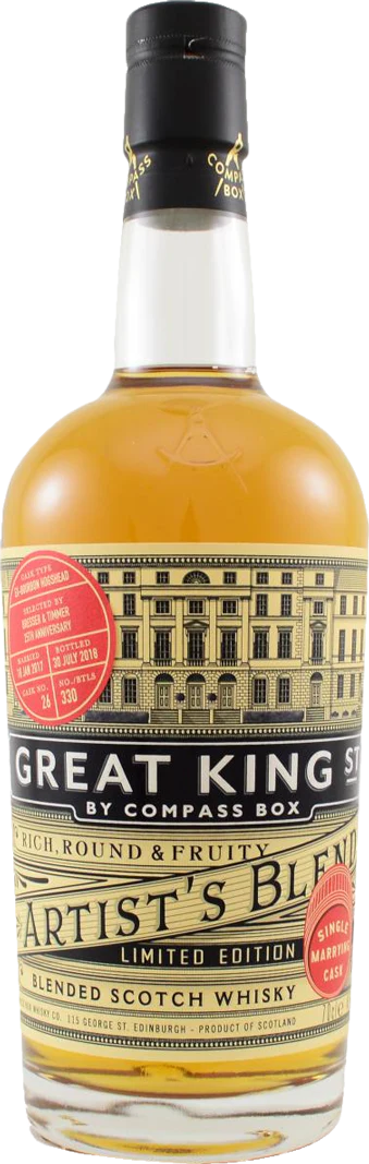 Compass Box Great King St Artist's Blend Single Marrying Cask Limited Edition Blended Scotch Whisky