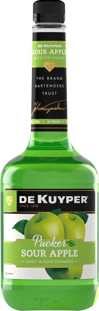 De Kuyper Pucker Sour Apple Schnapps Liqueur