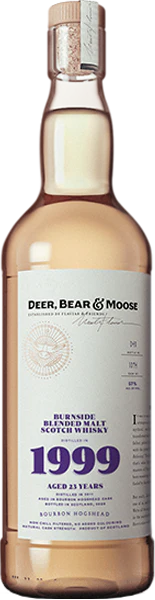 Deer, Bear & Moose Burnside 1999 Blended Malt Scotch Whisky
