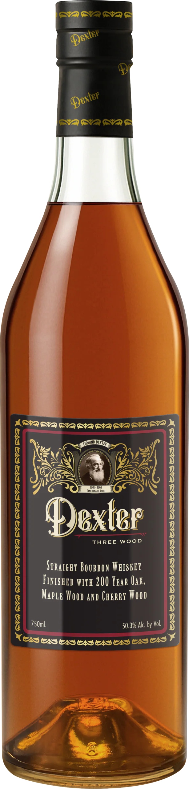 Dexter Three Wood Straight Bourbon Whiskey