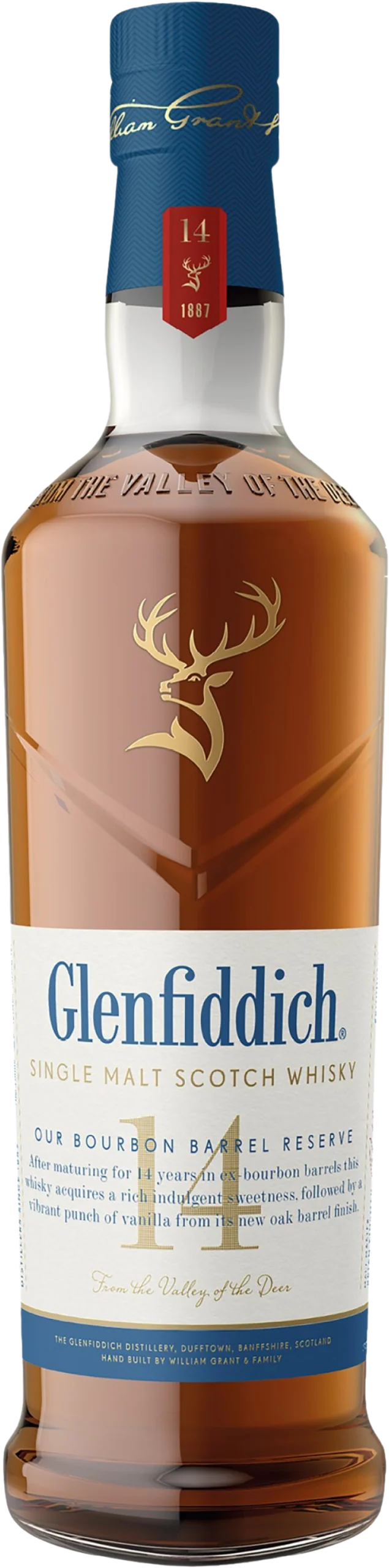 Glenfiddich 14 Year Old Bourbon Barrel Reserve Single Malt Scotch Whisky