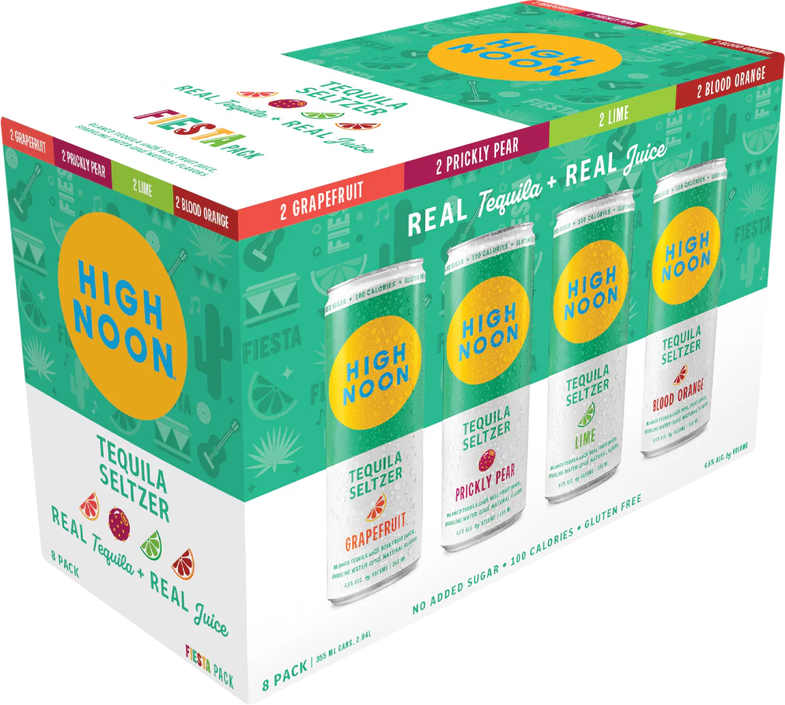 High Noon Fiesta Tequila Seltzer Variety Pack (2.84L)
