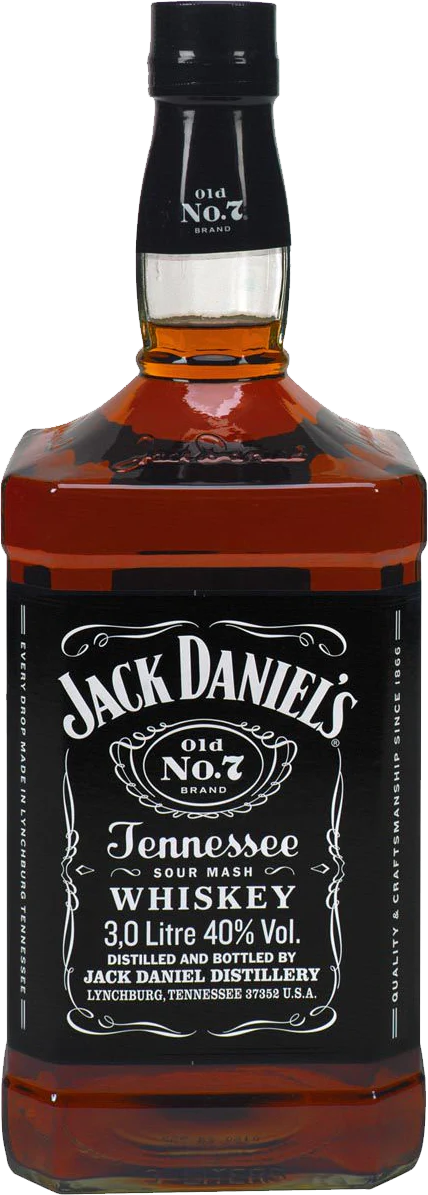 Jack Daniel's Black Label Old No.7 Brand Sour Mash Whiskey (3L)
