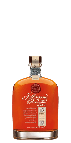 Jefferson's Presidential Select 16 Year Old Twin Oak Bourbon