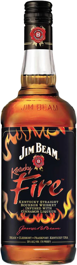 Jim Beam Kentucky Fire Infused With Cinnamon Straight Bourbon Whiskey (1L)