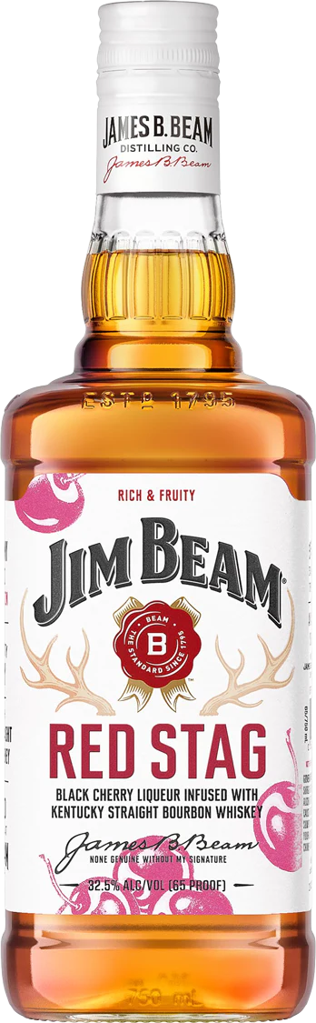 Jim Beam 'Red Stag' Black Cherry Flavored Kentucky Straight Bourbon Whiskey (375mL)