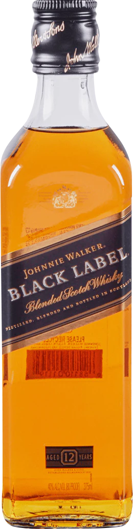 Johnnie Walker Black Label 12 Year Old Blended Scotch Whisky (375mL)