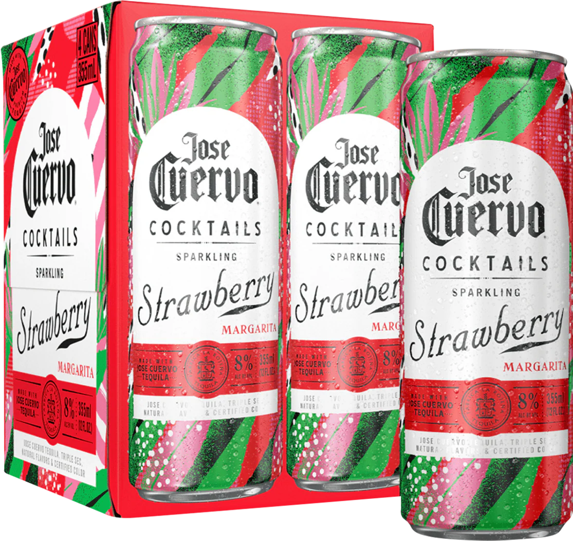 Jose Cuervo Sparkling Strawberry Magarita (354mL)