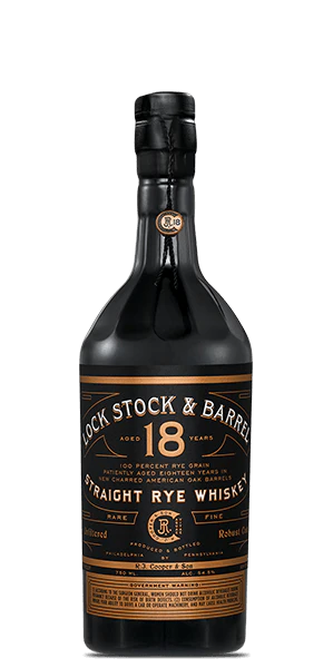 Lock Stock & Barrel 18 Year Old Straight Rye Whiskey