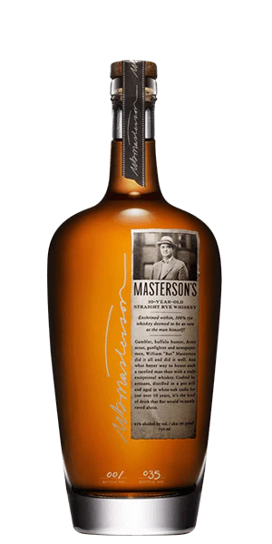 Masterson's 10 Year Old Rye Whiskey Barrel Finished in American Oak