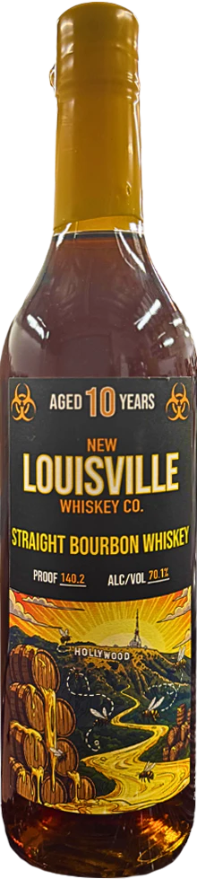 New Louisville 10 Year Old Hollywood Honey Single Barrel Bourbon Whiskey
