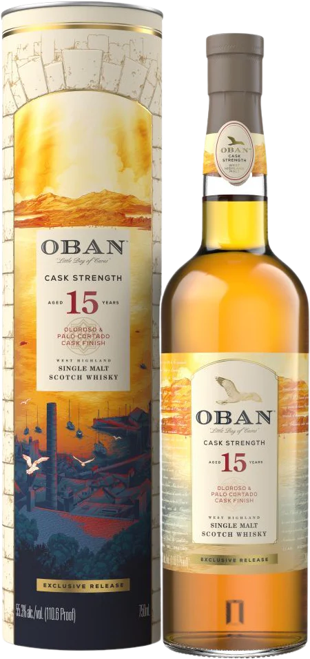 Oban Cask Strength Oloroso and Palo Cortado Cask 15 Year Old Single Malt Scotch Whisky