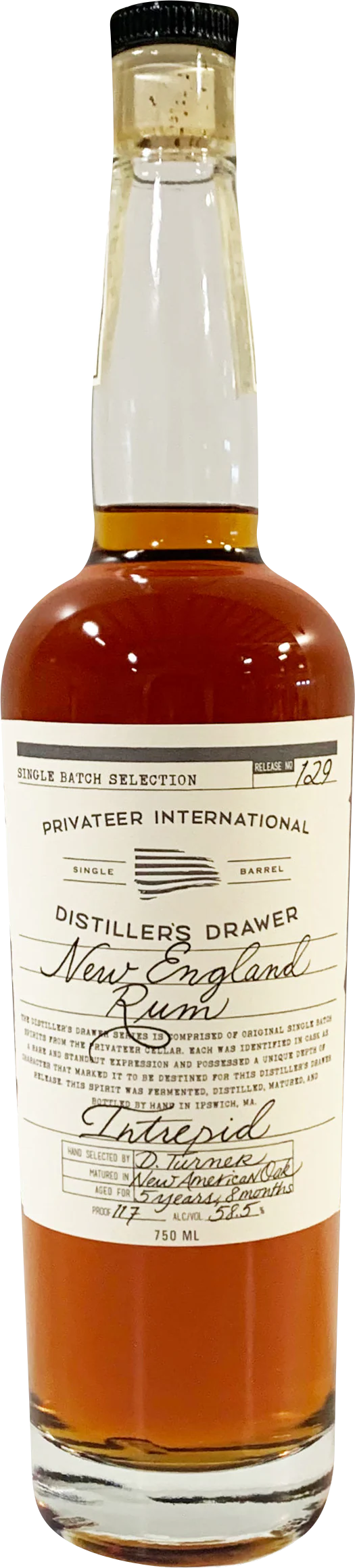Privateer 'Distiller's Drawer' No. 13 Navy Yard Barrel Proof Rum