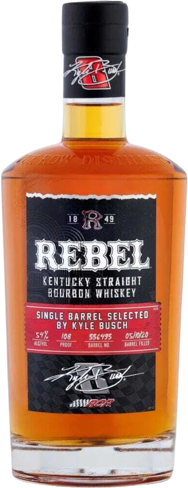 Rebel Kyle Busch Single Barrel Cask Strength Bourbon Whiskey