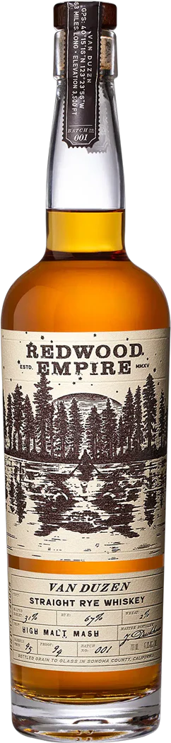 Redwood Empire Van Duzen Straight Rye Whiskey