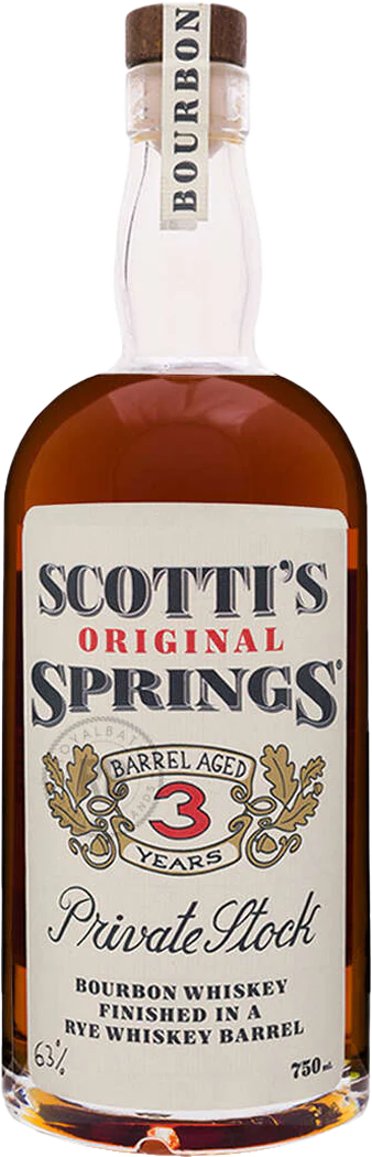 Scotti's Original Springs Private Stock 3 Year Old Straight Bourbon Whiskey