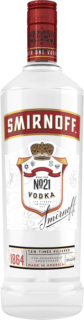 Smirnoff No. 21 Red Label Vodka (1L)