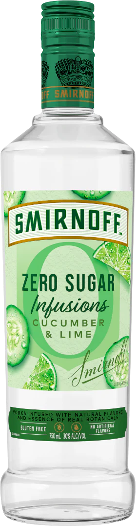 Smirnoff Zero Sugar Infusions Cucumber & Lime Vodka