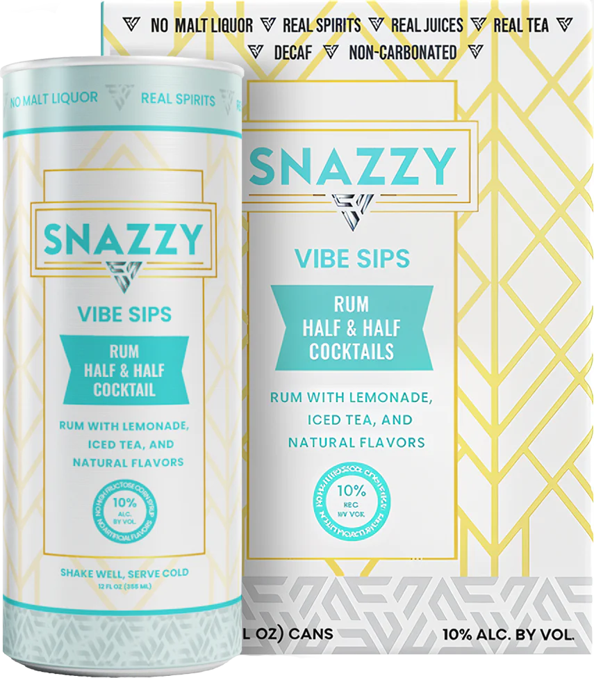 Snazzy's Half & Half Rum Cocktail (355mL)