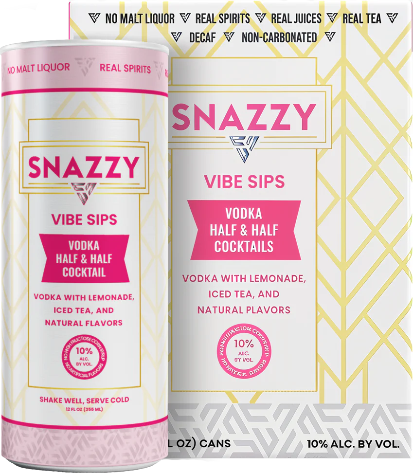 Snazzy's Half & Half Vodka Cocktail (355mL)