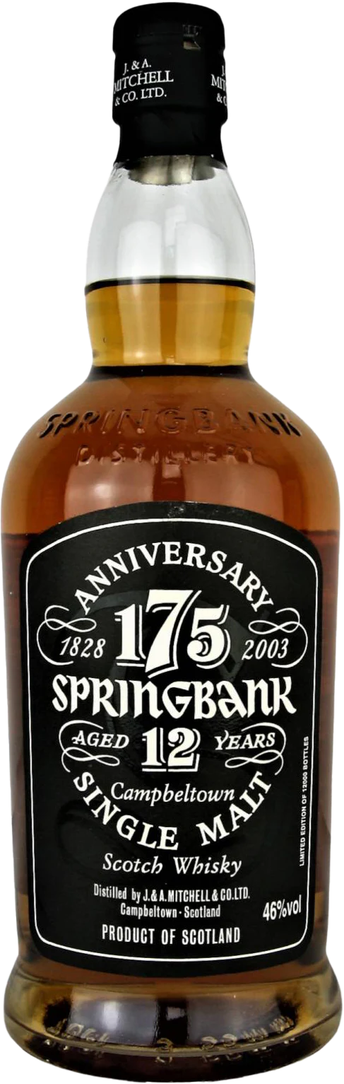 Springbank 12 Year Old 175th Anniversary Single Malt Scotch Whisky
