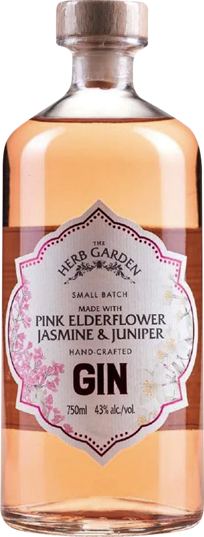 The Herb Garden Pink Elderflower Jasmine & Juniper Gin