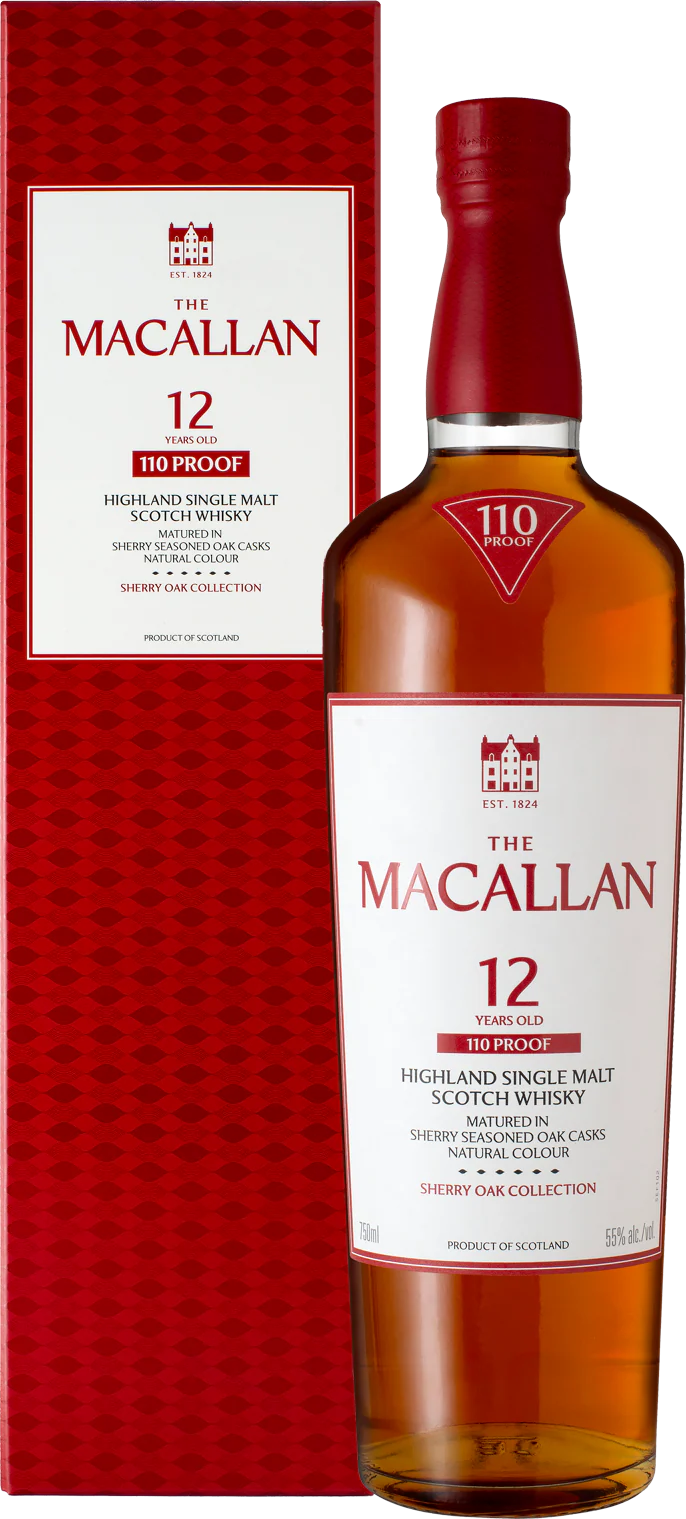The Macallan 110 Proof Sherry Oak Cask 12 Year Old Single Malt Scotch Whisky