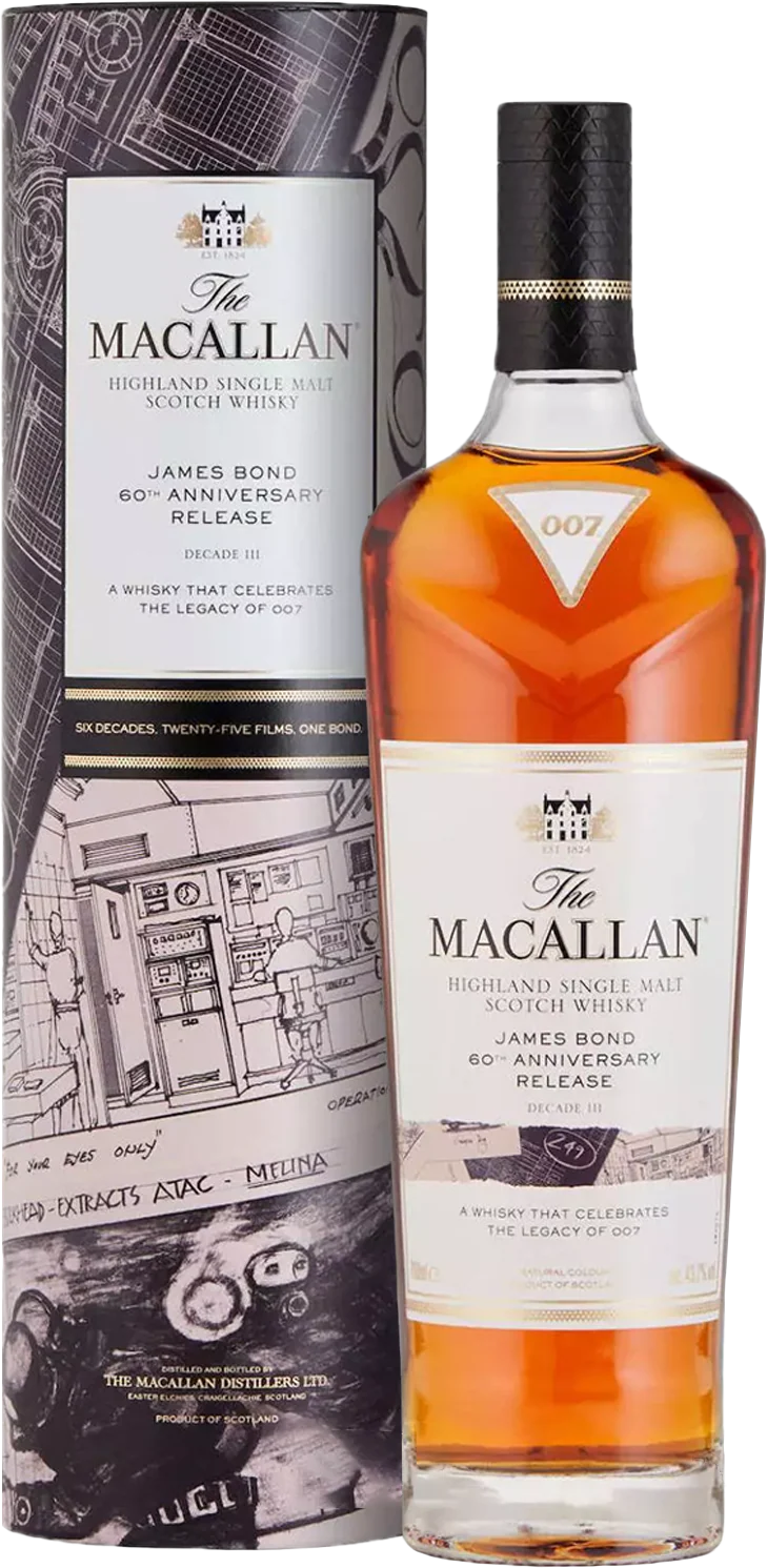 The Macallan James Bond 60th Anniversary Decade III Single Malt Scotch Whisky (700mL)