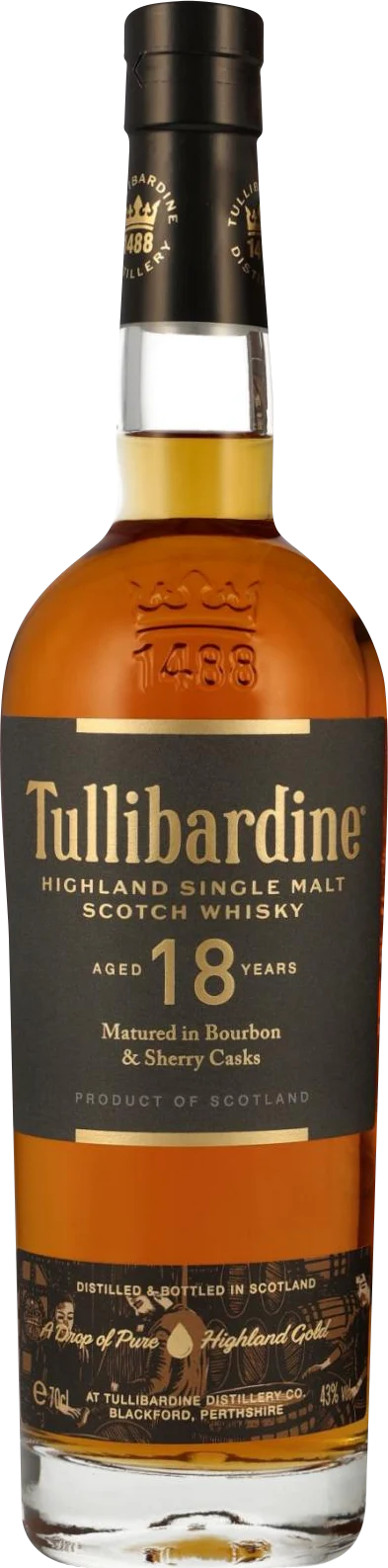 Tullibardine 18 Year Old Single Malt Scotch Whisky