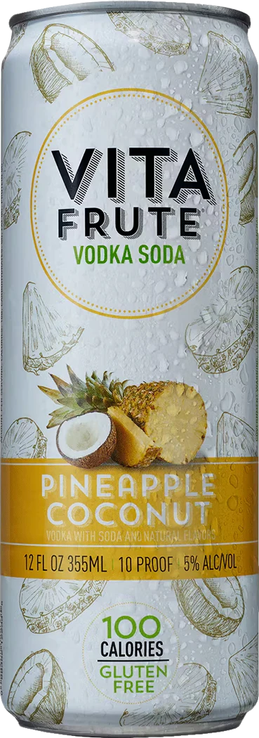 Veev Vita Frute Pineapple - Coconut Vodka Soda (354mL)
