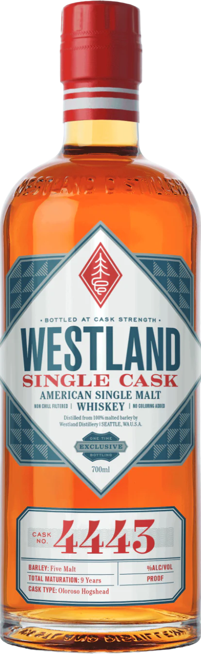 Westland Single Cask No. 4443 American Single Malt Whiskey (700mL)