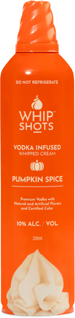 Whip Shots Pumpkin Spice Vodka Infused Whipped Cream (200mL)