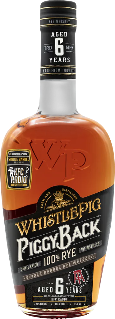WhistlePig 'Piggy Back' KFC Radio 6 Year Old Single Barrel Rye Whiskey