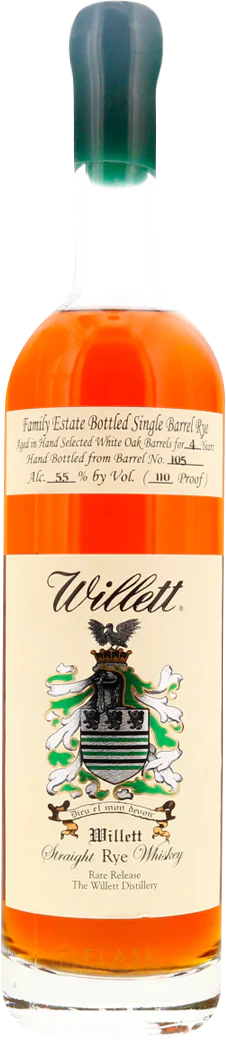 Willett Family Estate Bottled Single-Barrel 4 Year Old Straight Rye Whiskey