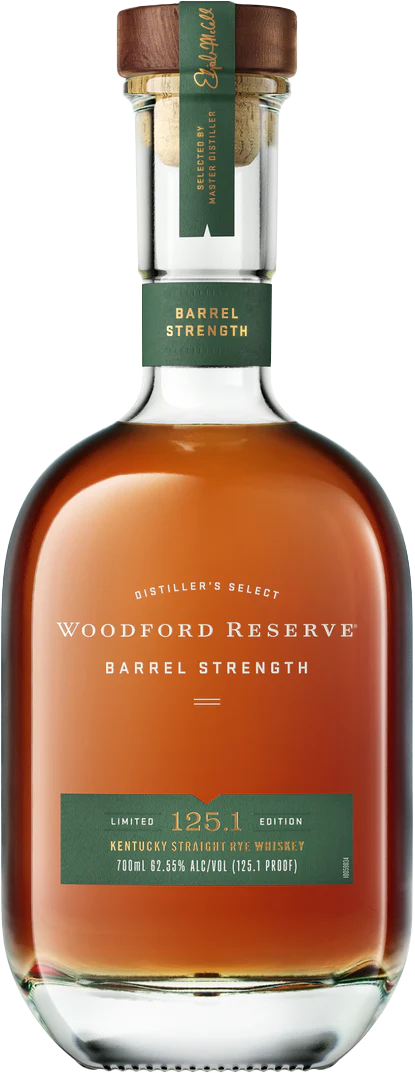 Woodford Reserve Barrel Strength 125.1 Proof Rye Whiskey (700mL)
