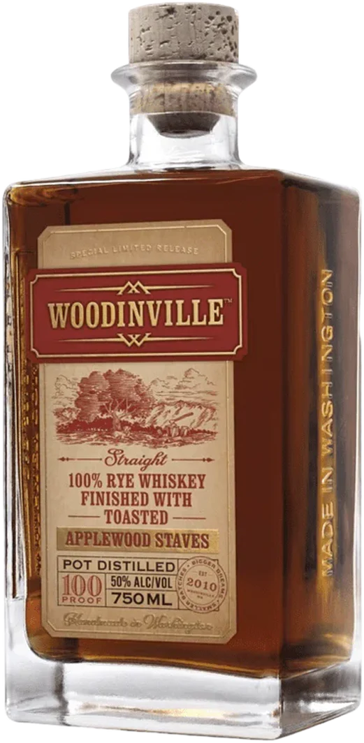 Woodinville Whiskey Co. Applewood Staves Straight Bourbon Whiskey